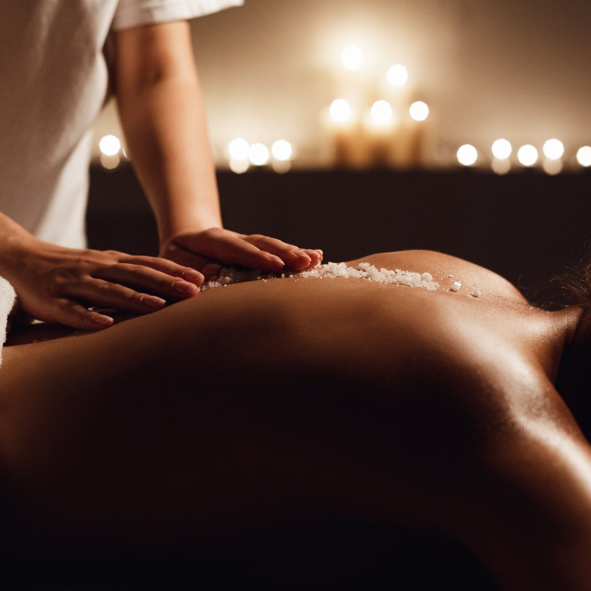 A massage treatment at a spa